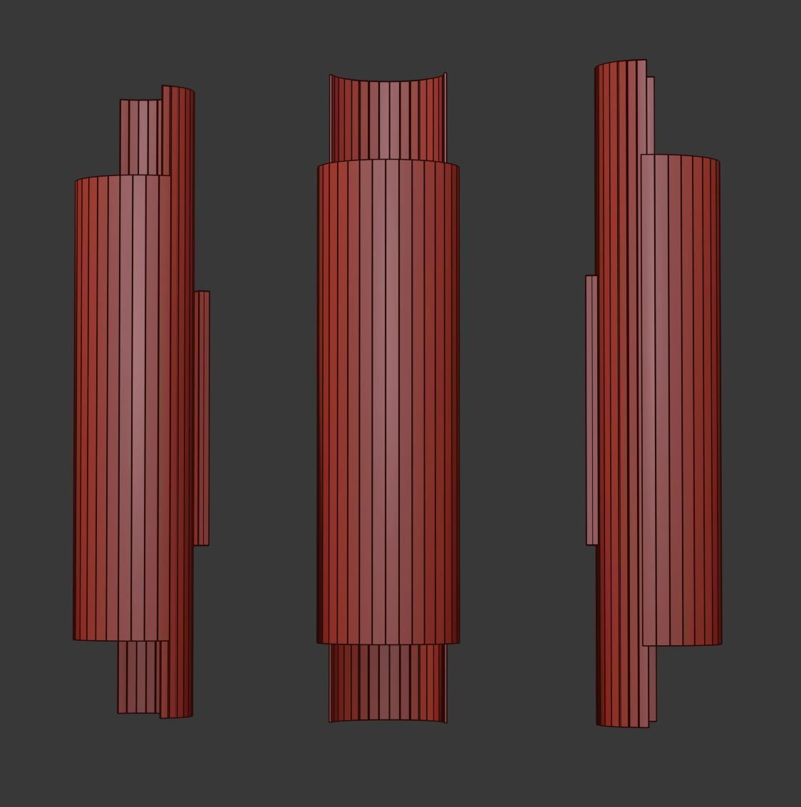 Holly Hunt Flis Sconce  Low-poly 3D model_6