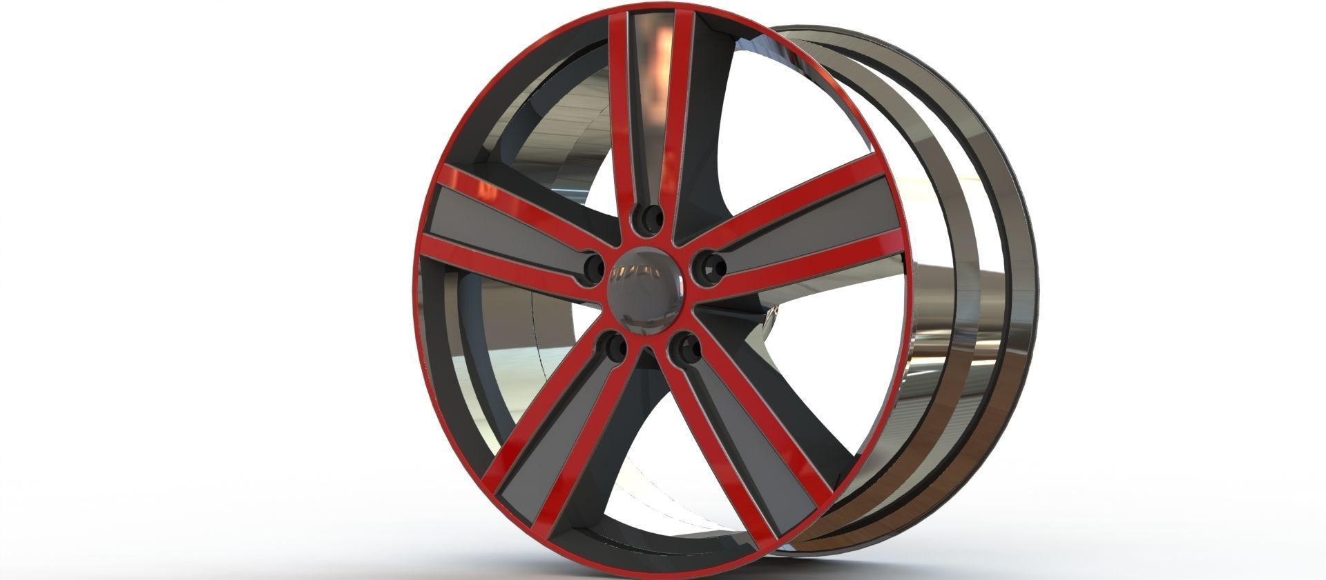 Car rim 3D model_1