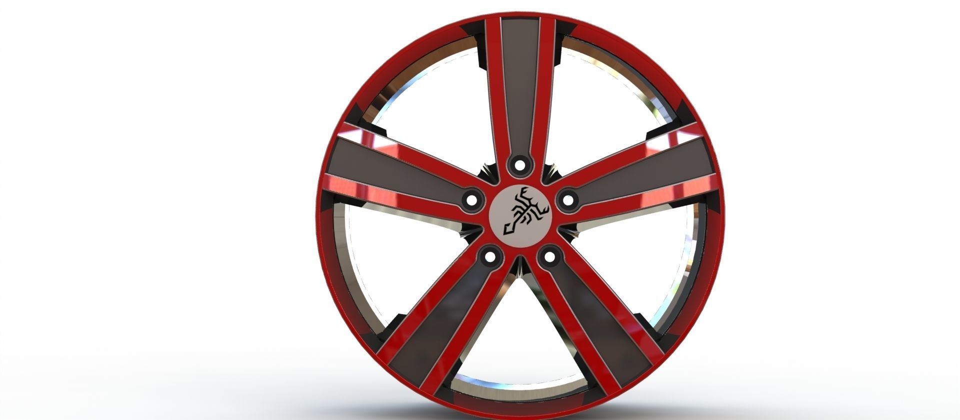Car rim 3D model_5
