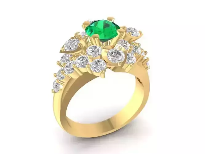 Hongkong Diamond ring 1095 new design 2021