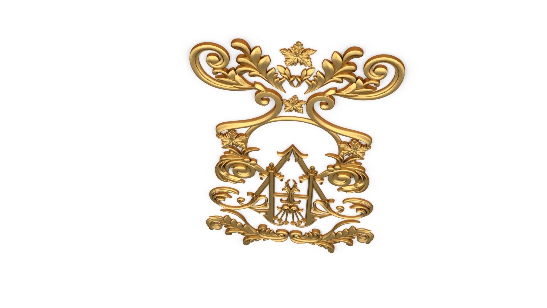 Classic decor ornament 46 3D print model_4