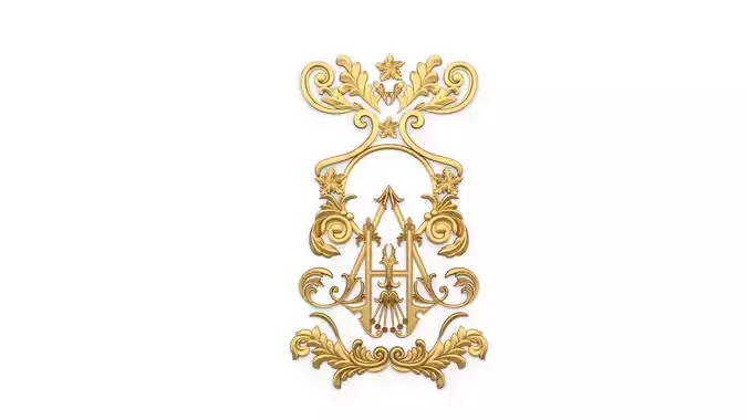 Classic decor ornament 46 3D print model