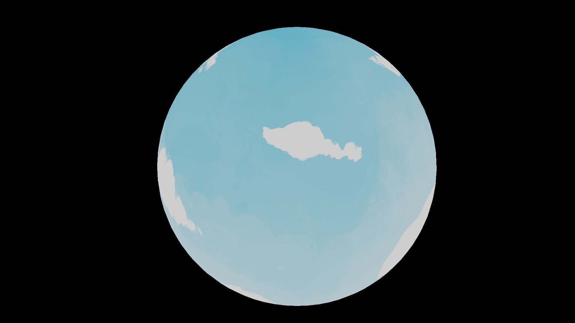 HDRI Panoramic Sky - 360 - cartoon sky Low-poly 3D model_10