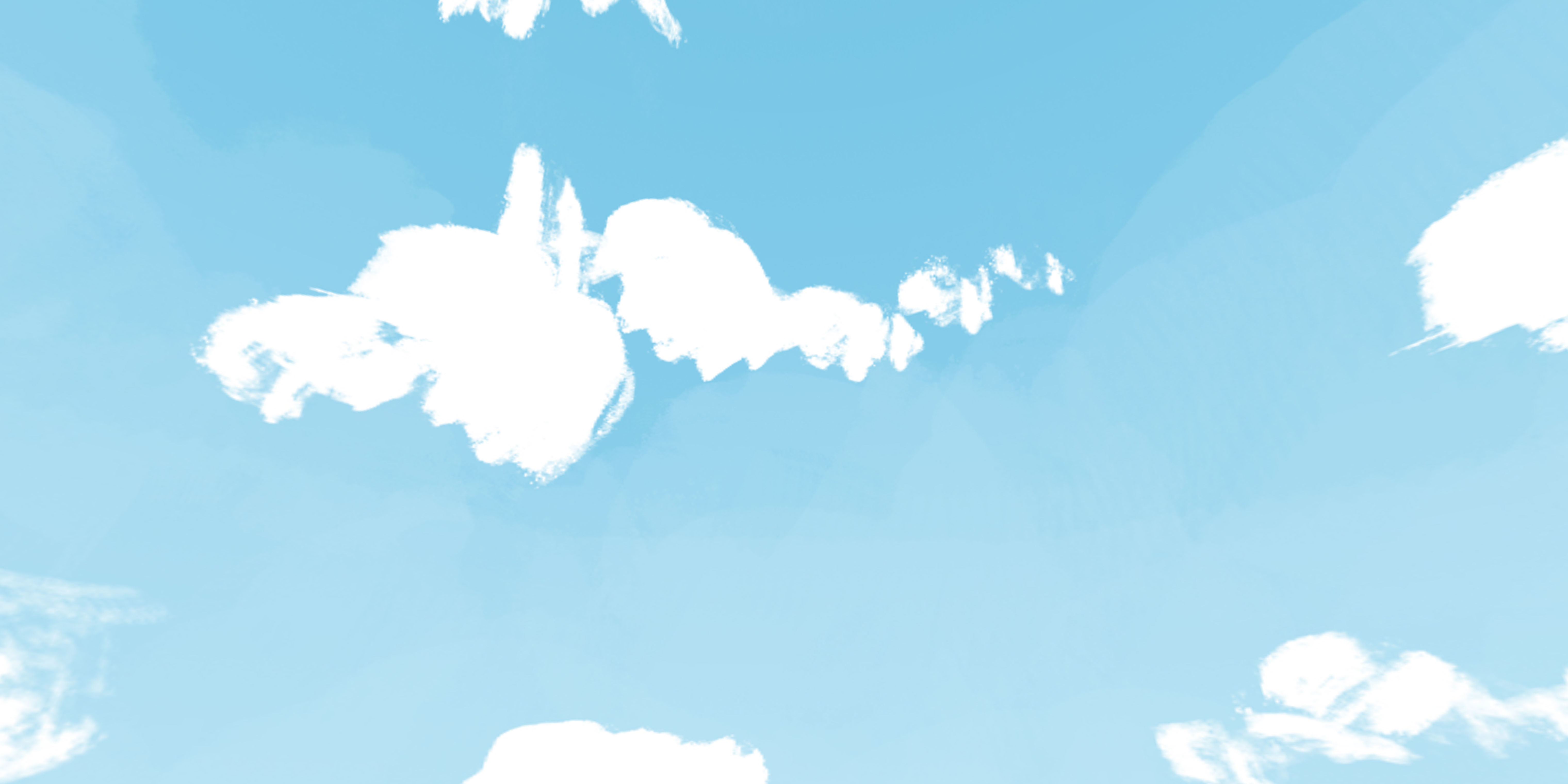 HDRI Panoramic Sky - 360 - cartoon sky Low-poly 3D model_3