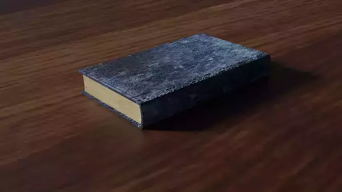 Book Blue 3D Low-poly 3D model