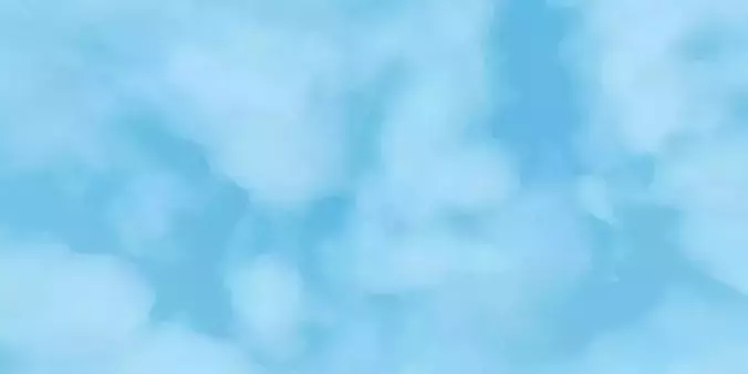 HDRI Panoramic Sky - 360 - daily clouds Low-poly 3D model