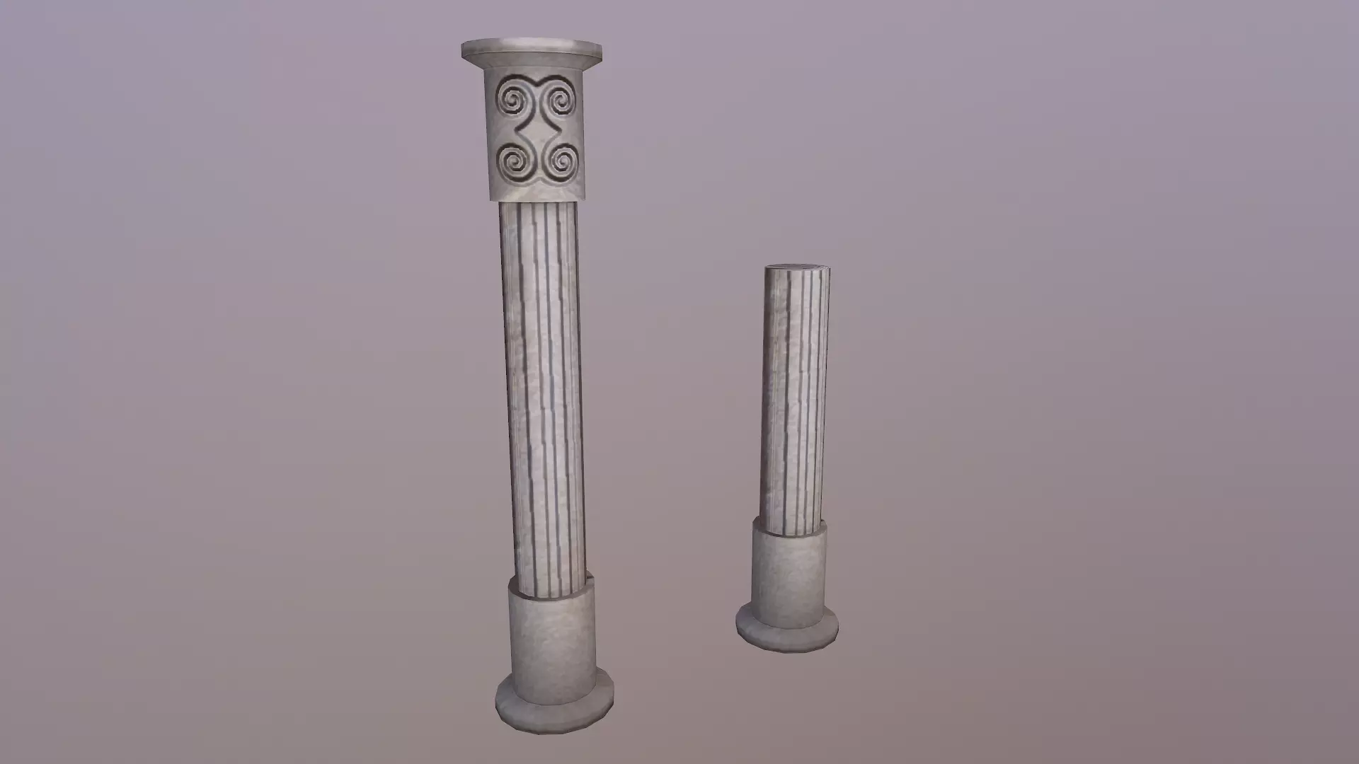 Low Poly Roman Column Low-poly 3D model