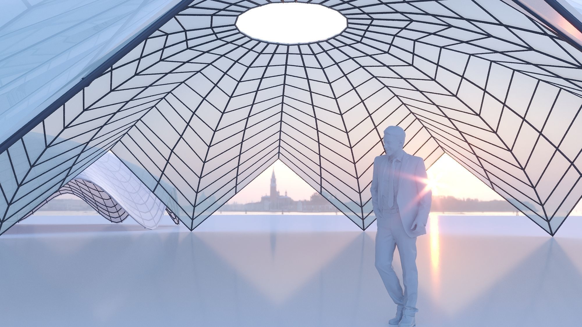 Parametric circle stand 3D model_5