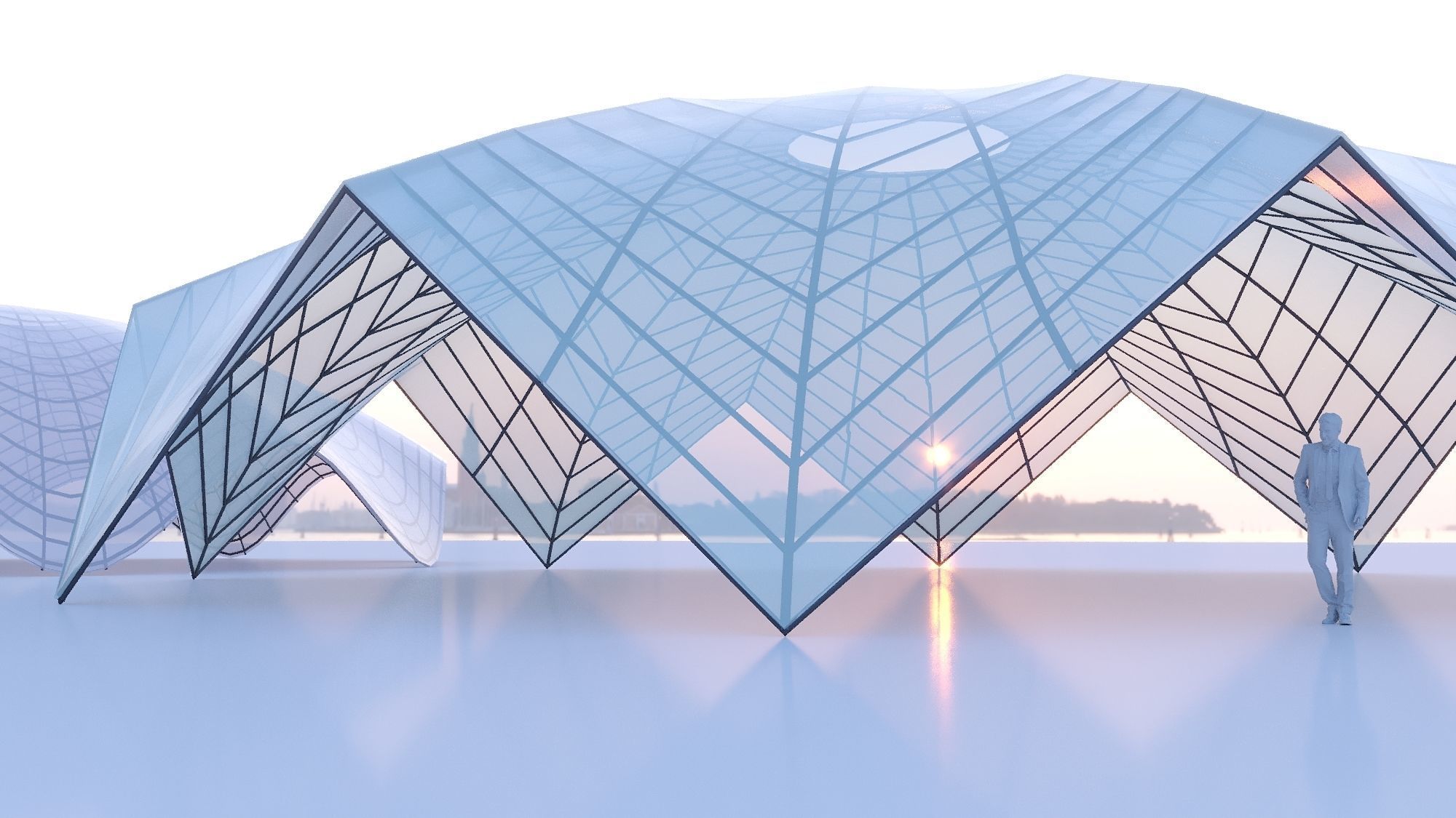 Parametric circle stand 3D model_4