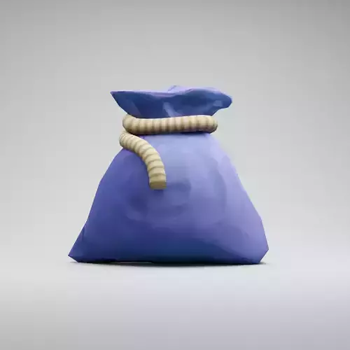 Low Poly Stylized Bag 