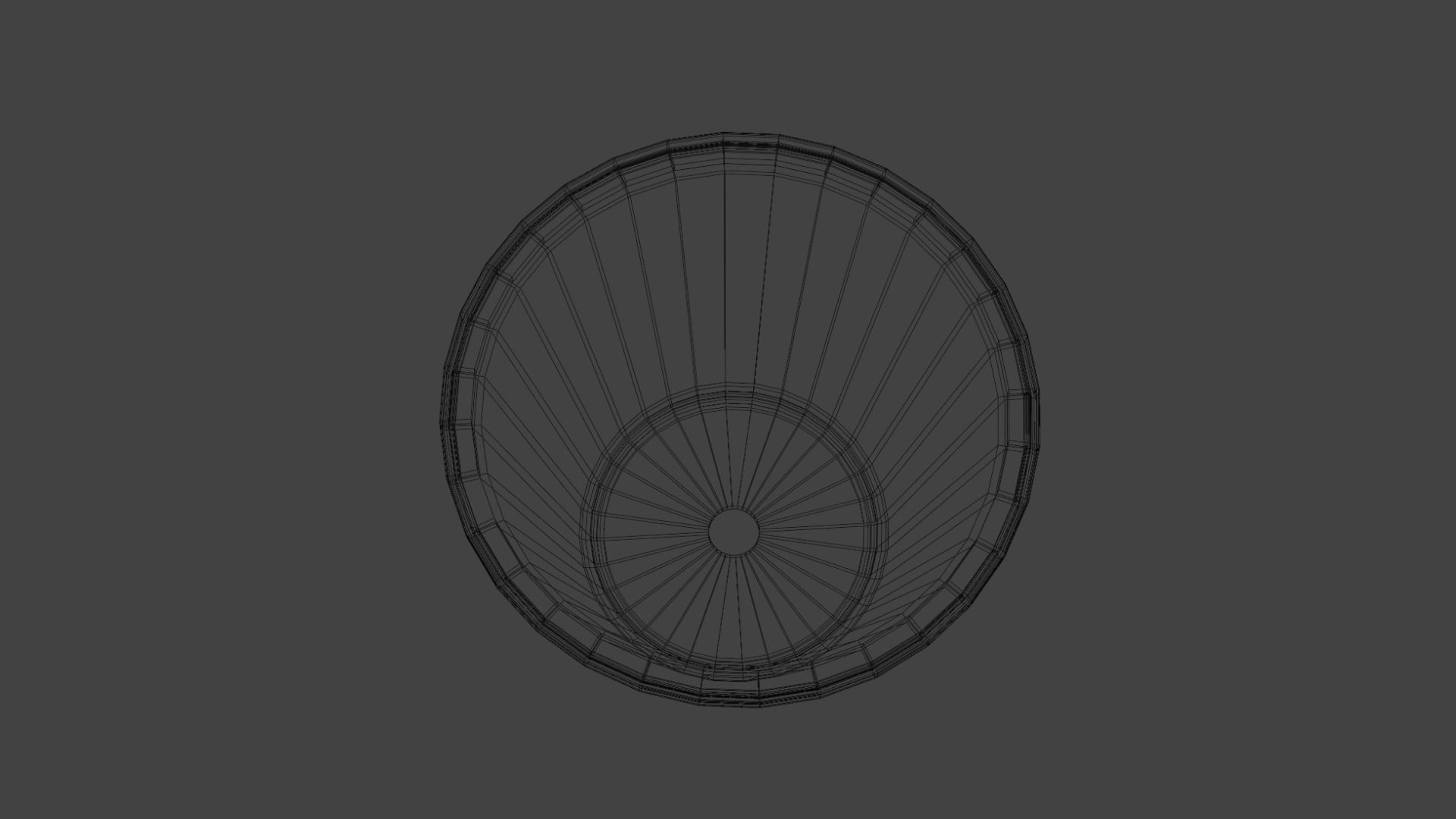 Plastic Flower Pots Low-poly 3D model_7