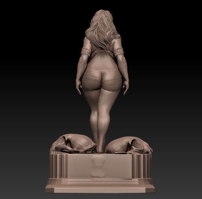 Goddess sign of lion sculpted by rlucenas 3D print model_6