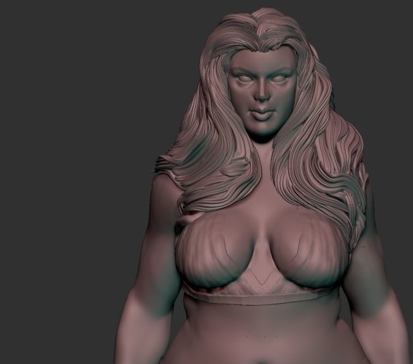 Goddess sign of lion sculpted by rlucenas 3D print model_3