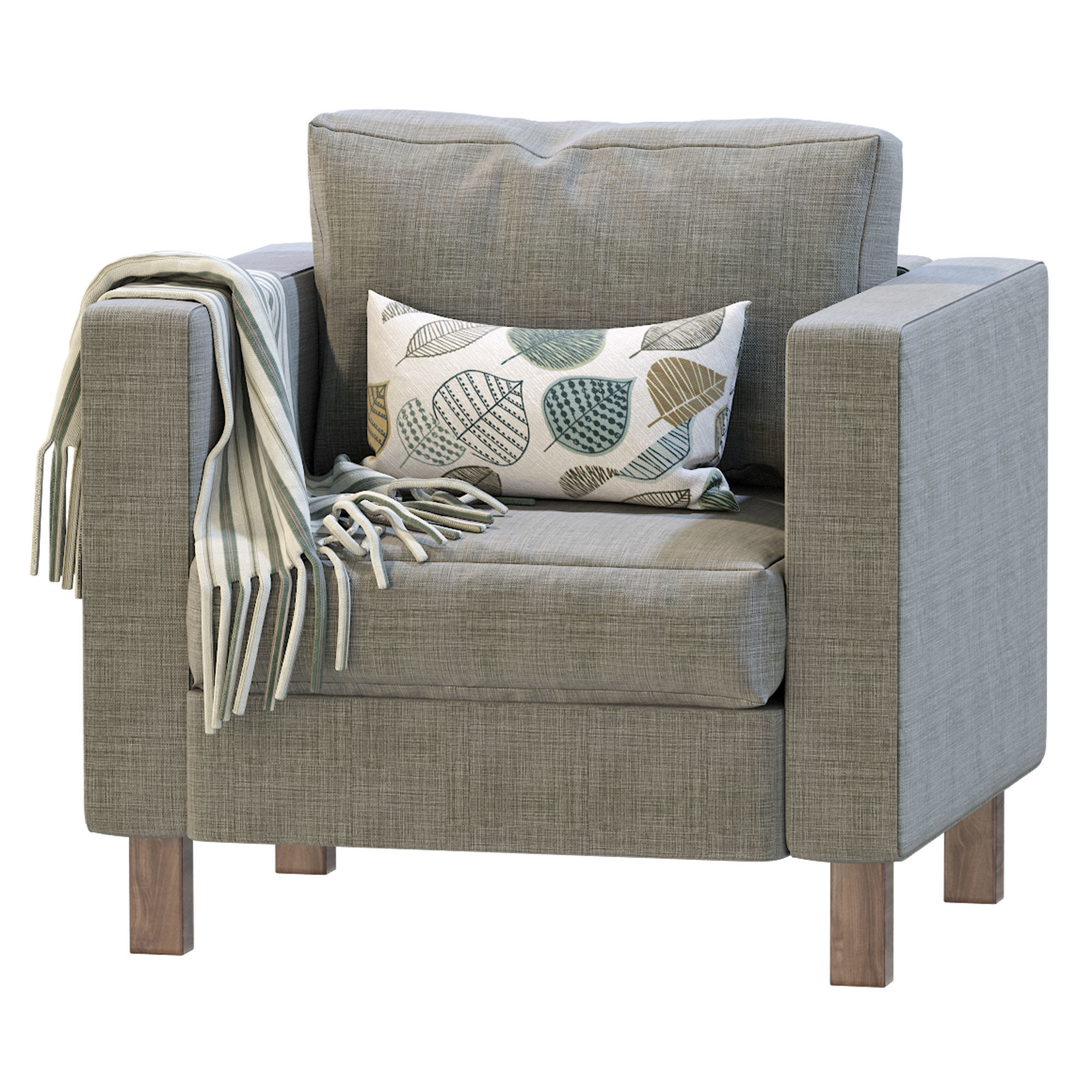 Armchair Karlstad By IKEA 3D model_1