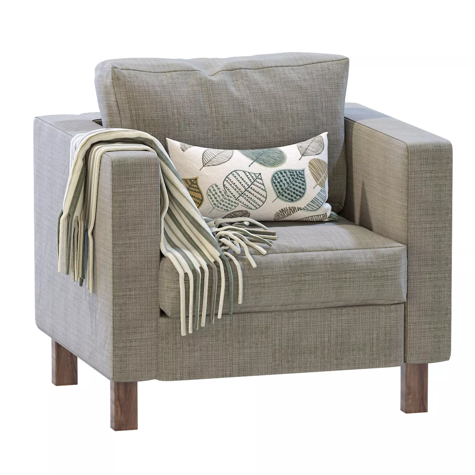 Armchair Karlstad By IKEA 3D model_0