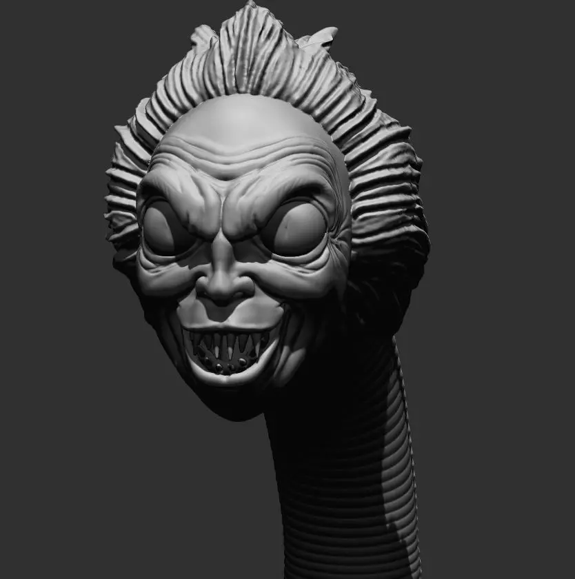 BEETLE SNAKE printable 3D figure 3D print model_0