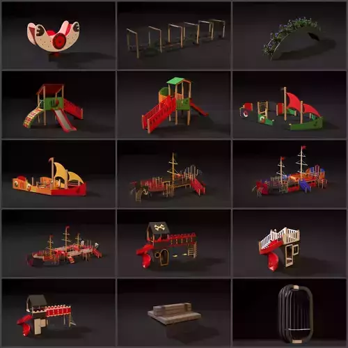 Playground pirates series 3D model