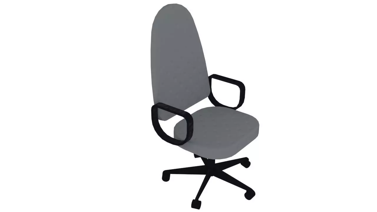 Office Chair Think 3D model 3D model_0