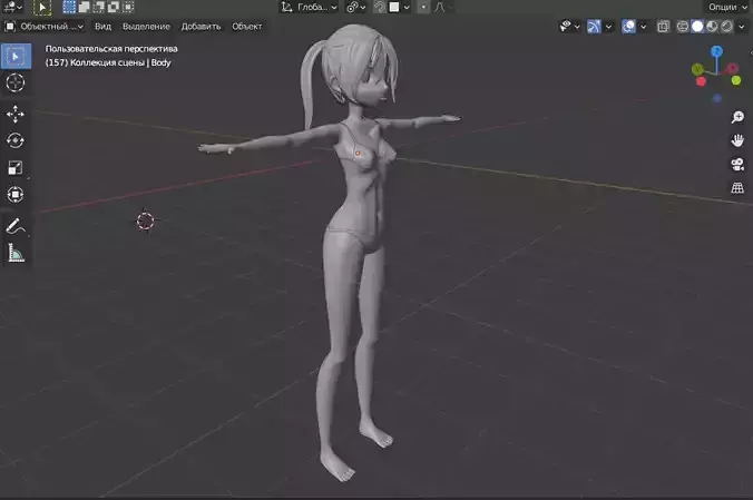 Anime girl model 