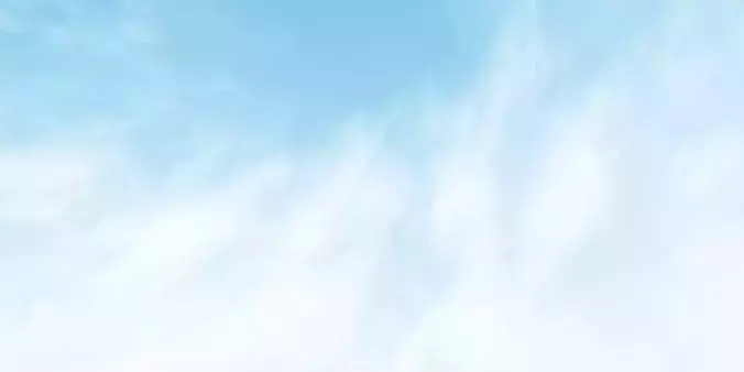 HDRI Panoramic Sky - 360 - blue soft sky  Low-poly 3D model