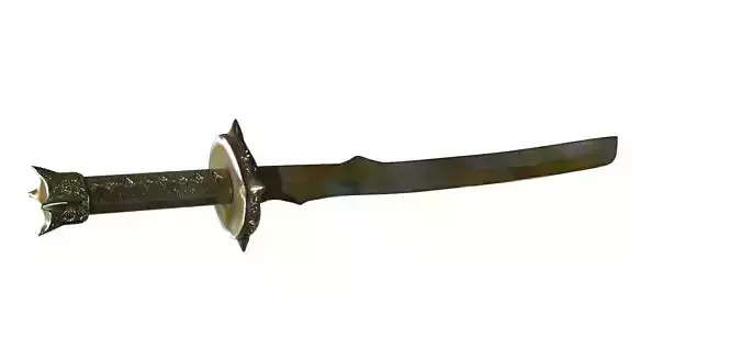 Ninja Sword Fantasy pyramid sword 3D model
