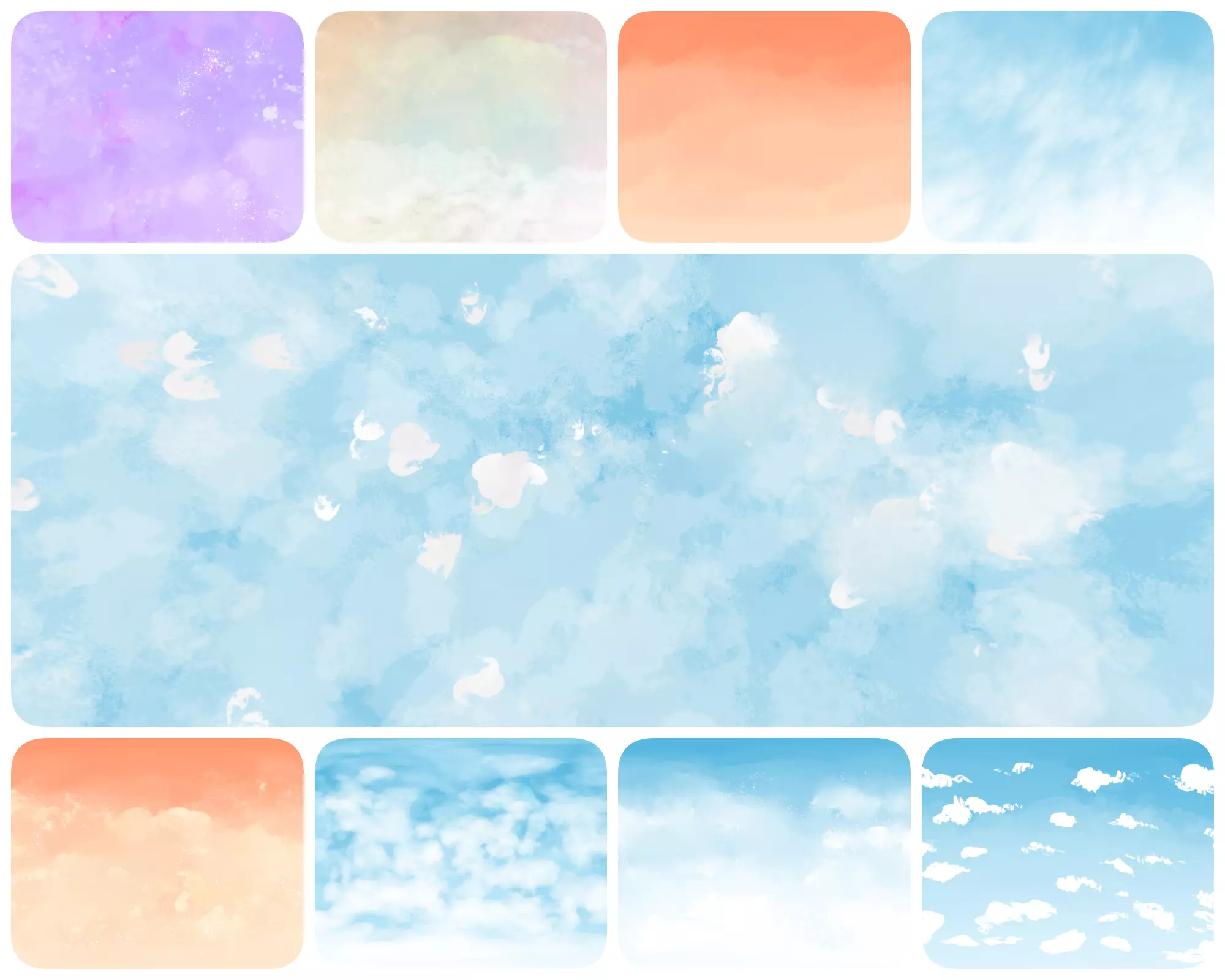 MAGIC SAVE Painted Skies Bundle - 360 HDRI Panoramic Sky 3D Model Collection_0