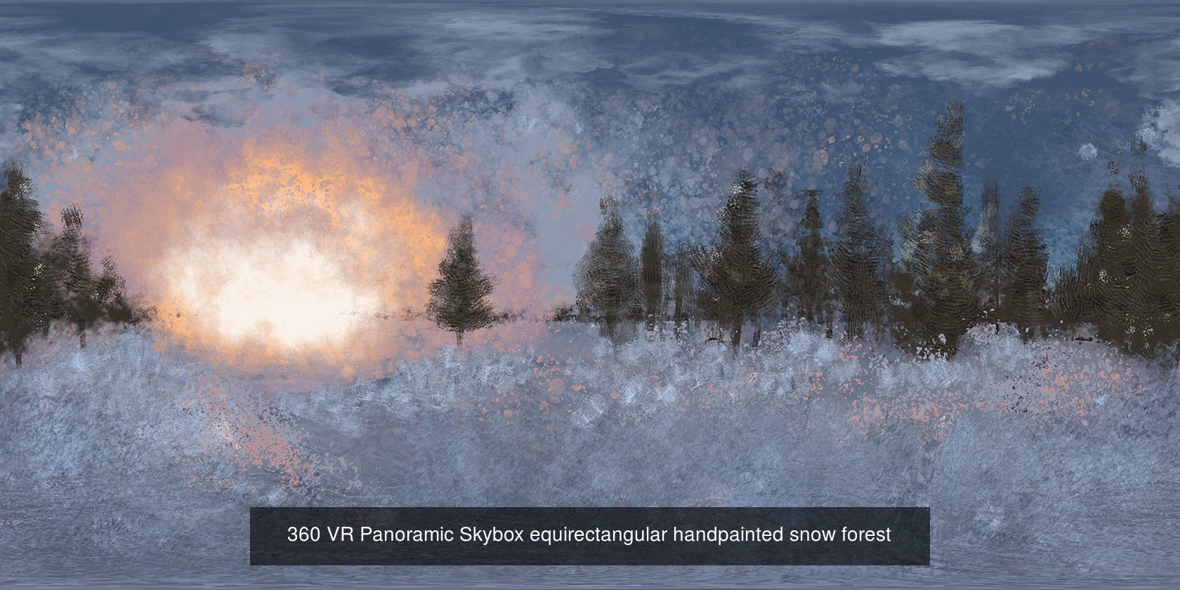 MAGIC SAVE Painted Skies Bundle - 360 HDRI Panoramic Sky 3D Model Collection_2