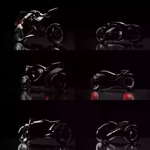 Concept Cyberpunk Bikes Pack 1