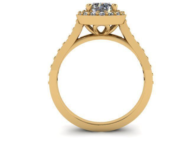 RING HALO SETTING 3D print model_1