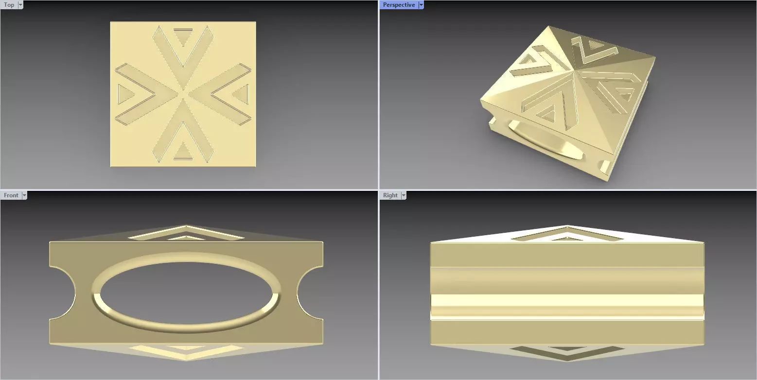 Shamballa bracelet clover lock 3D print model_0