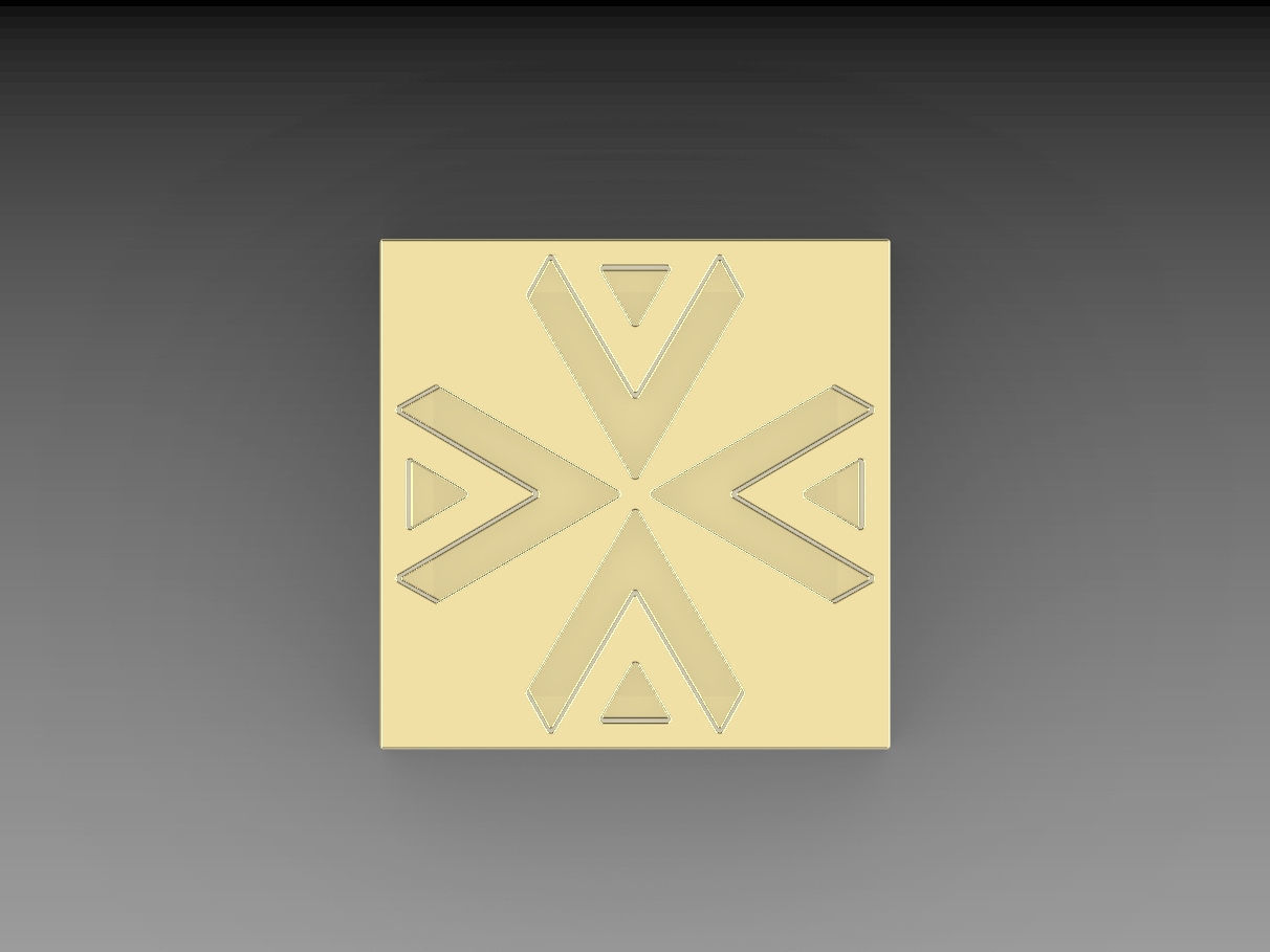 Shamballa bracelet clover lock 3D print model_4