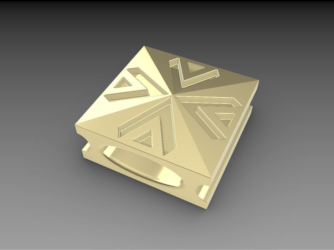 Shamballa bracelet clover lock 3D print model_2