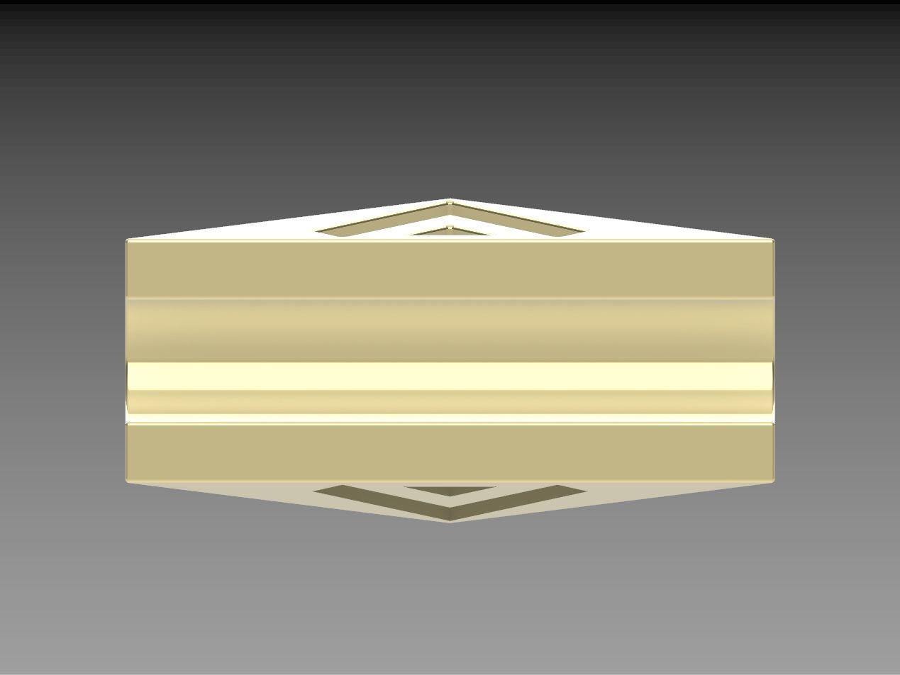 Shamballa bracelet clover lock 3D print model_3