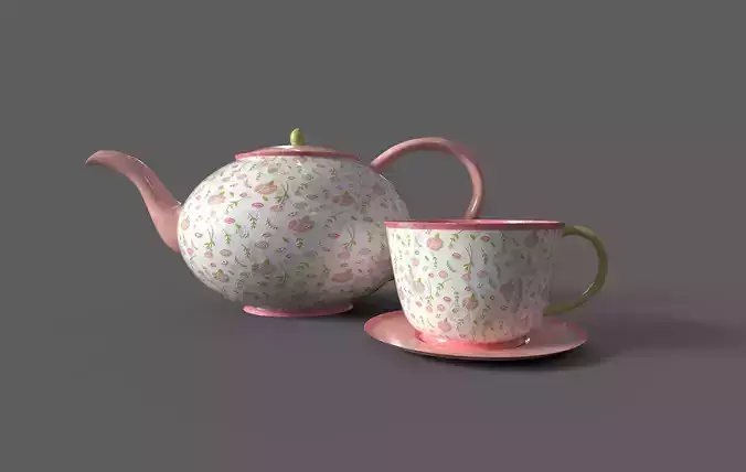 Teapot and Cup