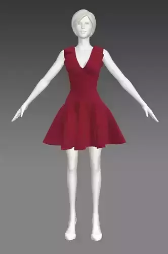 Woman Clothing A-Pose 584