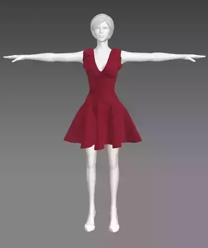 Woman Clothing A-Pose 585