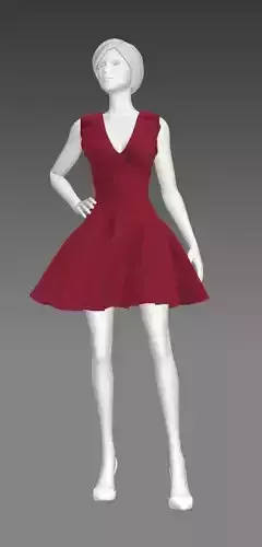 Woman Clothing A-Pose 586