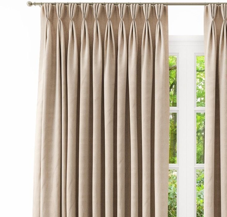 Curtain velvet 3D model_1