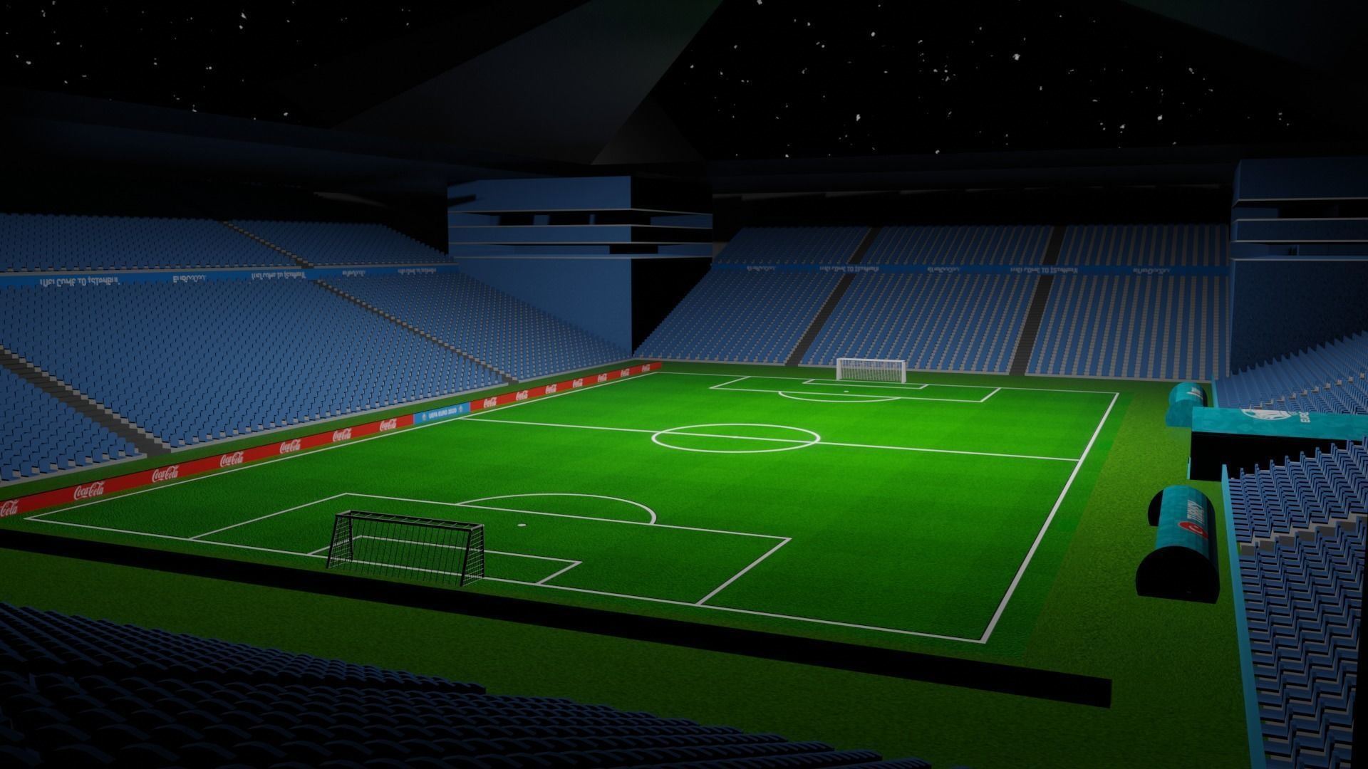 Free EuroArena Soccer Stadium Euro 2020 Istanbul 3D model_1