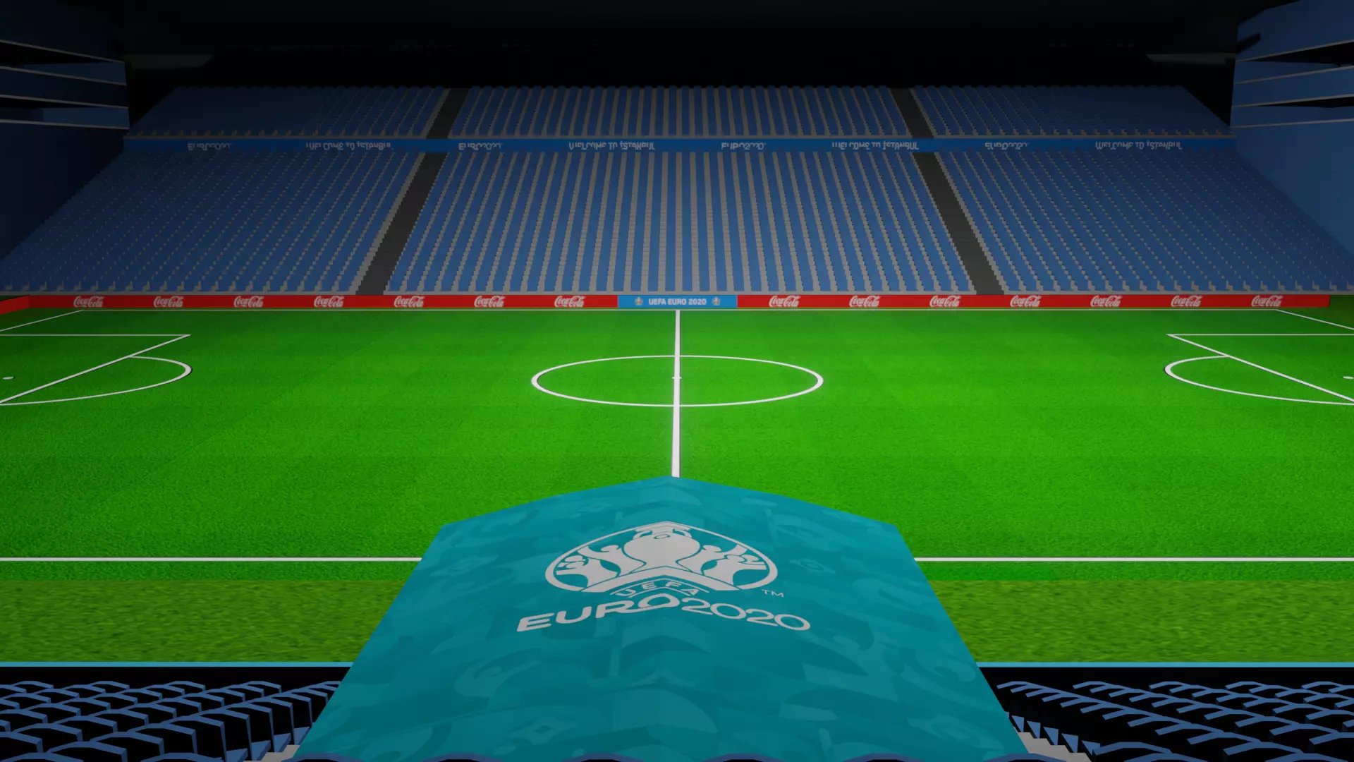 Free EuroArena Soccer Stadium Euro 2020 Istanbul 3D model_0