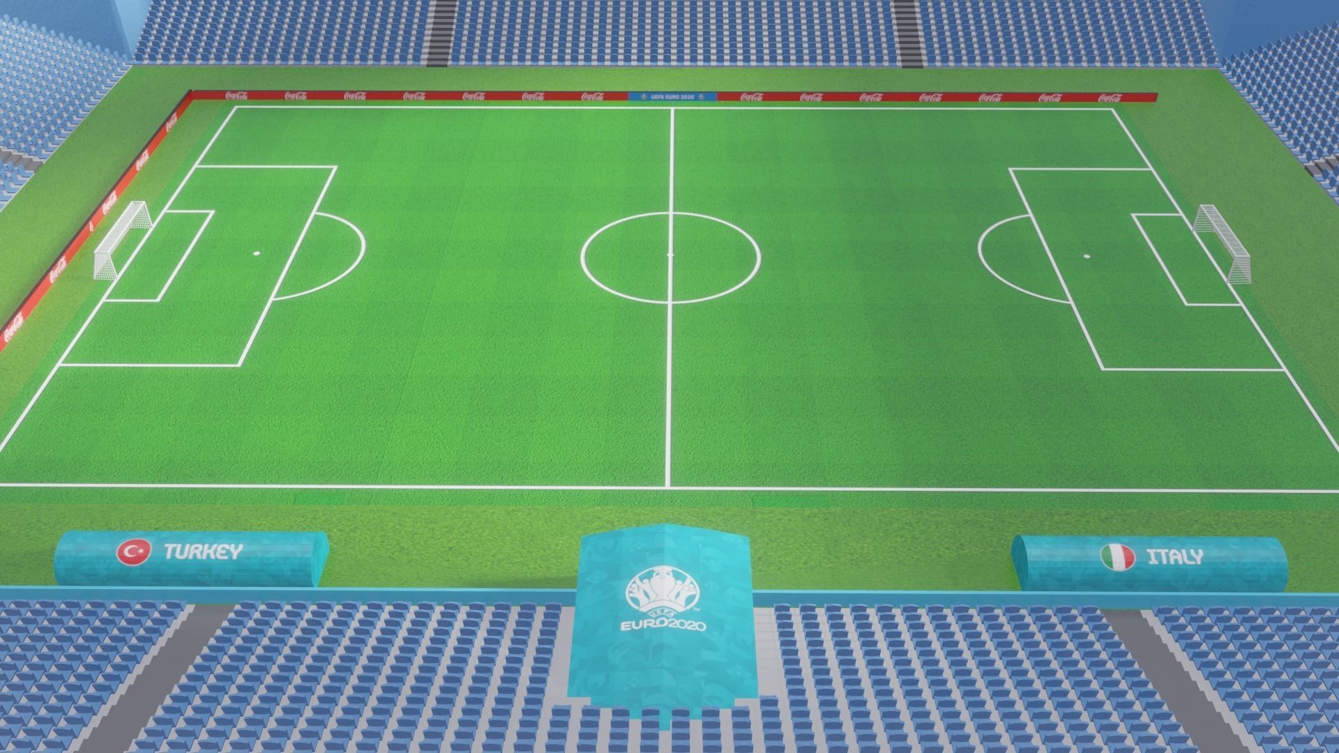 Free EuroArena Soccer Stadium Euro 2020 Istanbul 3D model_3