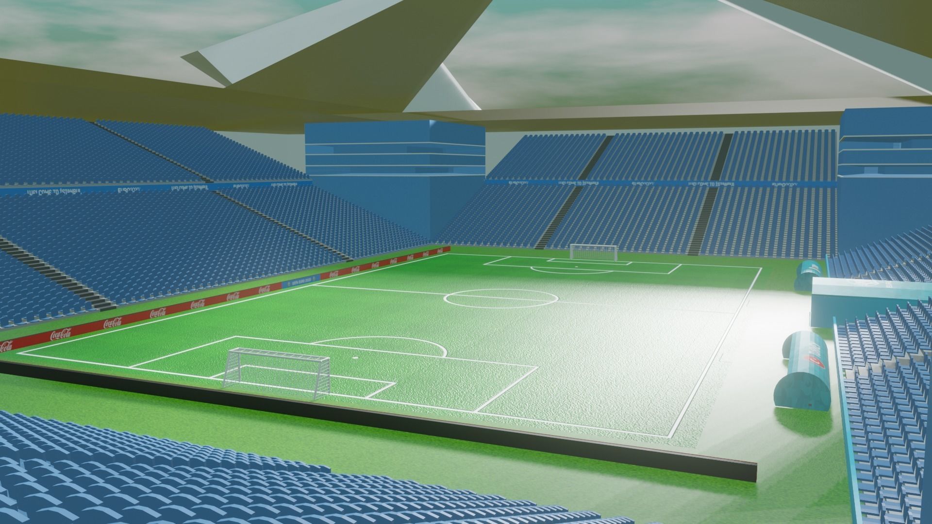 Free EuroArena Soccer Stadium Euro 2020 Istanbul 3D model_12