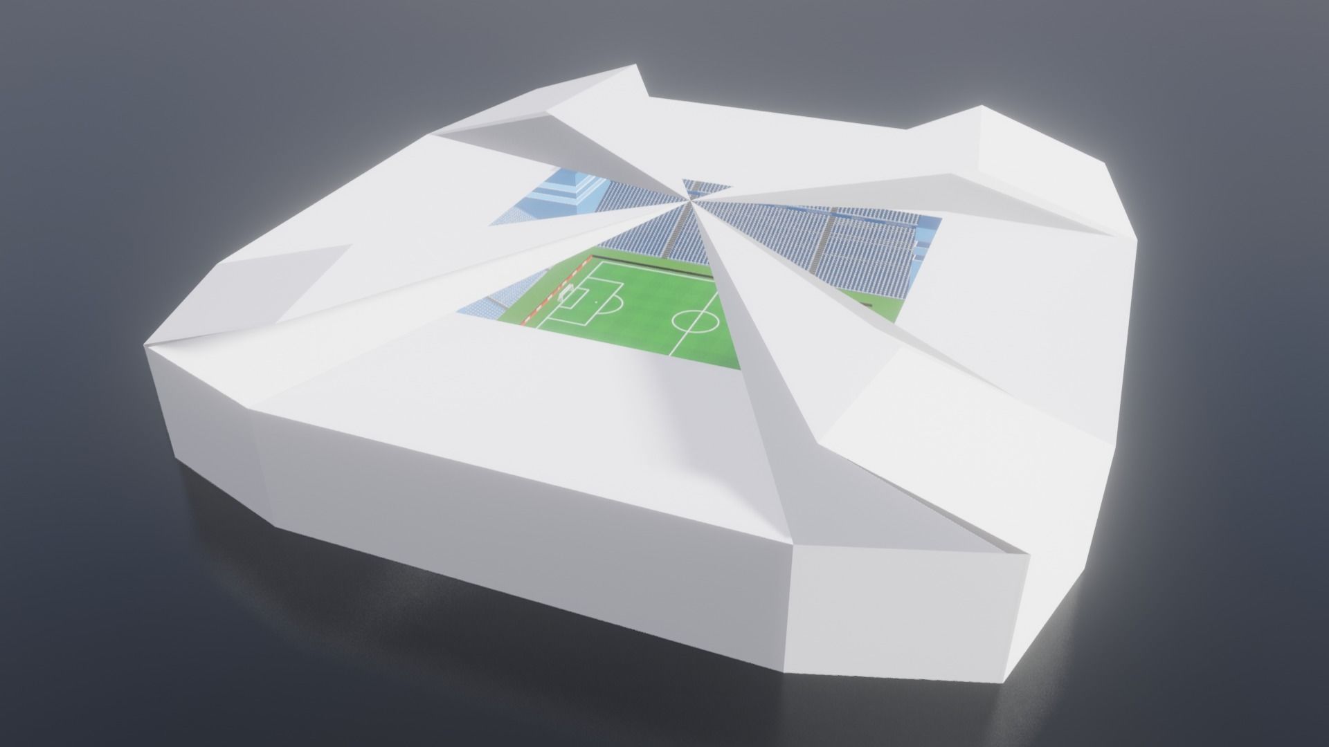 Free EuroArena Soccer Stadium Euro 2020 Istanbul 3D model_7