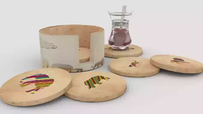 African Stone coaster