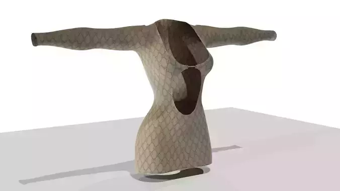 Dress with 5 different patterns