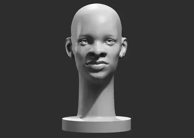 human head modern sculpture 3d print model 109 3D print model