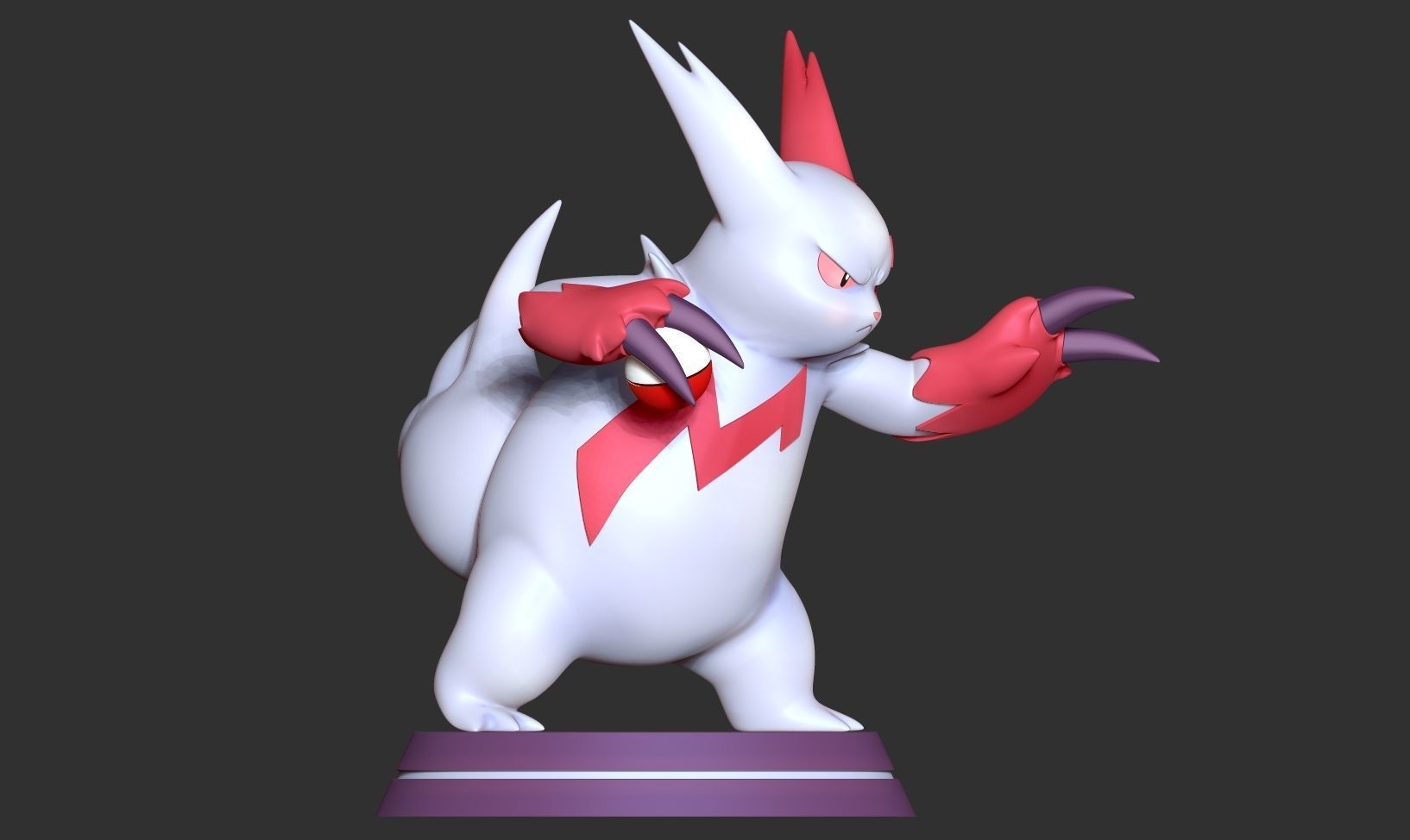 Zangoose - Pokemon Fanart 3D print model_11