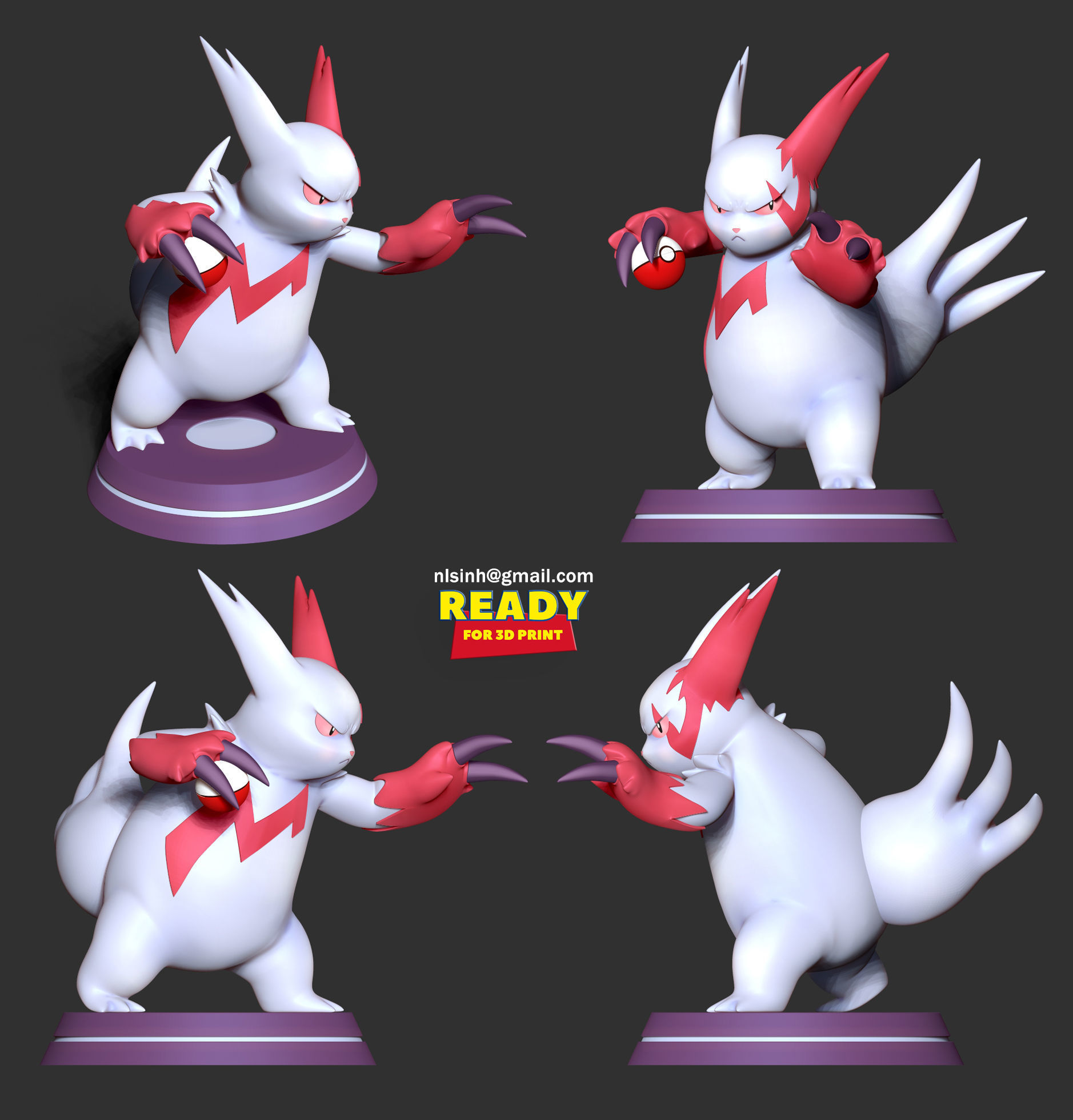 Zangoose - Pokemon Fanart 3D print model_1