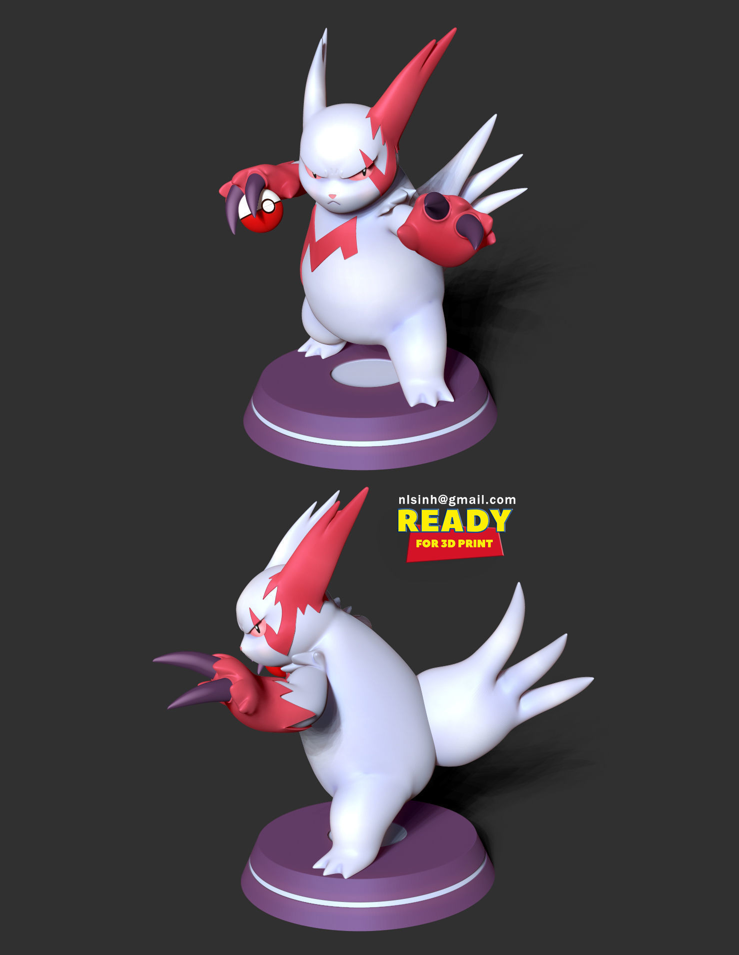 Zangoose - Pokemon Fanart 3D print model_5