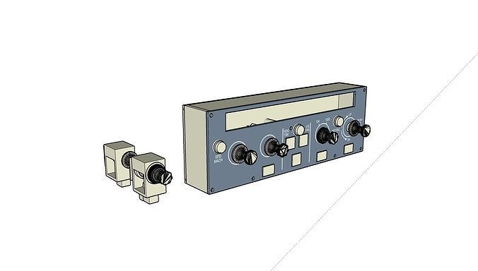 A320 PUSH and PULL KNOB  3D print model